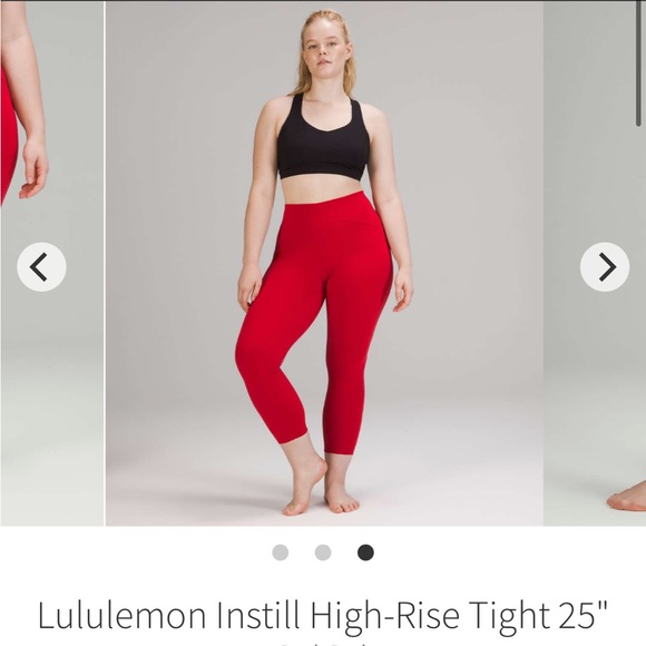 instill tight 25" size 0 dark red lululemon nwt - Picture 12 of 13